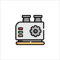 A machine with gears on top of it vector
