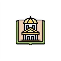 A building with a dome on top of it vector