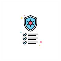 A shield with a check mark on it vector