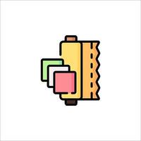 A pasta roll icon on a white background vector