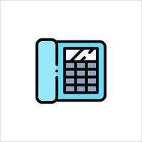 A phone icon on a white background vector