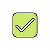 Check mark icon illustration vector