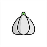 A garlic bulb icon on a white background vector
