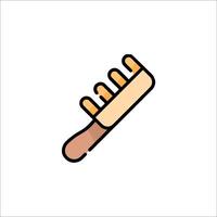 A comb icon on a white background vector
