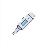 A thermometer icon on a white background vector
