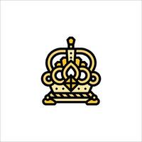 A crown icon on a white background vector