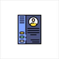 A file icon with a person on it vector