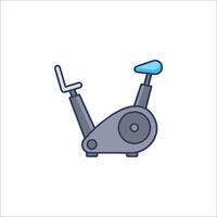 An exercise bike icon on a white background vector