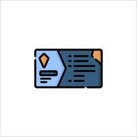A business card icon on a white background vector