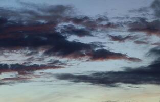 atmosphere of the evening sky is colorful after heavy rain, thunderstorms, bright sky, sunny, hot, cloudy, but beautiful each day that nature creates. photo