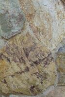 Many colorful marble patterns on the walls of the beautiful house to prevent theft and my privacy and home. photo