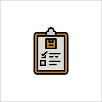 A clipboard with a check mark on it vector