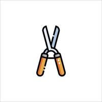 A pair of scissors on a white background vector