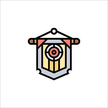 un proteger con un espada y un proteger en eso vector