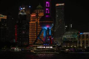 Oriental Pearl Tower in Shanghai, China, July 28, 2024 photo
