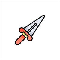 A sword icon on a white background vector