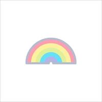 A rainbow sticker on a white background vector
