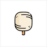A lollipop on a stick with a white background vector