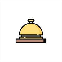 A hotel bell icon on a white background vector