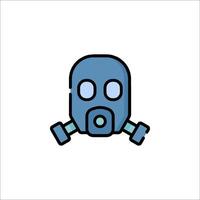 A gas mask icon on a white background vector