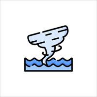 A tornado icon on a white background vector