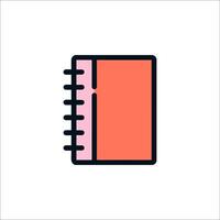 A notebook icon on a white background vector