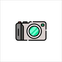 A camera icon on a white background vector