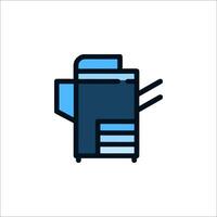 A printer icon on a white background vector