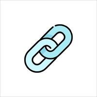 A link icon in a flat style vector