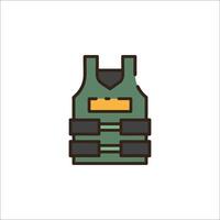 A vest icon on a white background vector