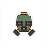 A gas mask icon on a white background vector