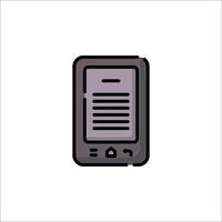 A tablet computer icon on a white background vector