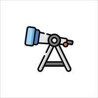 A telescope icon on a white background vector
