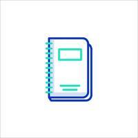 A notebook icon on a white background vector