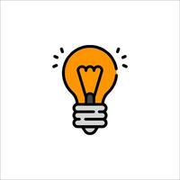 A light bulb icon with a light bulb inside vector