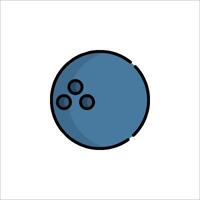 A bowling ball icon on a white background vector