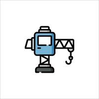 A crane icon on a white background vector