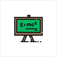 A blackboard with an equation on it vector