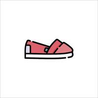 Shoes icon in line style on white background vector