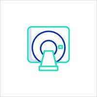 A mri machine icon on a white background vector