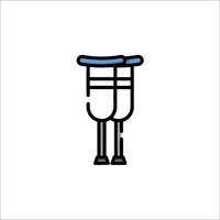 A blue and white icon of a foot with a shoe on it vector
