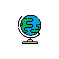 A globe icon on a white background vector