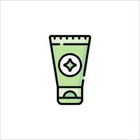 A tube of toothpaste on a white background vector