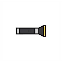 A flashlight icon on a white background vector