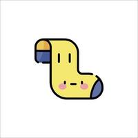 A cartoon character with a smile on its face vector