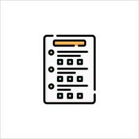 A checklist icon on a white background vector