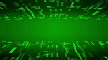 animado digital tecnologia fundo, Sombrio verde cyber fundo adequado para apresentações sobre futurista tecnologia, cyberpunk, computadores, e a matriz. video