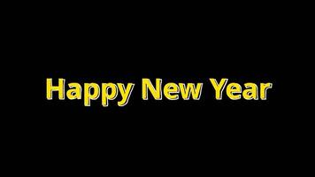 Typing animated background greetings happy new year video