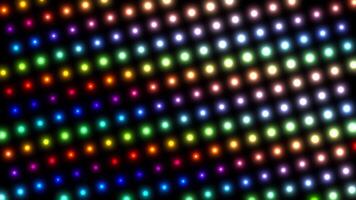 Abstract VJ colorful glowing dot Led neon lights style half tone background. video