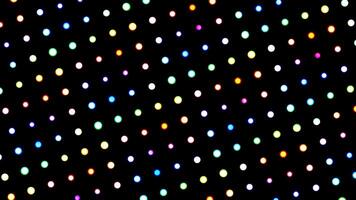 Abstract VJ colorful glowing dot Led neon lights style half tone background. video